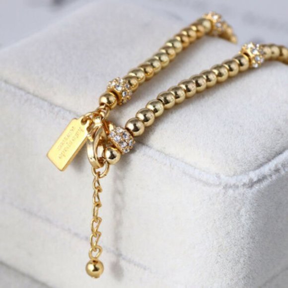 Kate Spade Crystal Encrusted Ball Beaded Bracelet - Picture 4 of 6